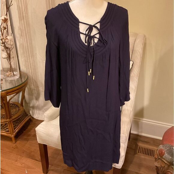NWT Diane Von Furstenberg Scoop Neck Knee Length Dress 💙 - Picture 1 of 6